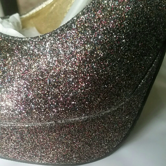 Reduced for sale!  Multi-Color, Glitter, 5" Heels - Picture 5 of 6